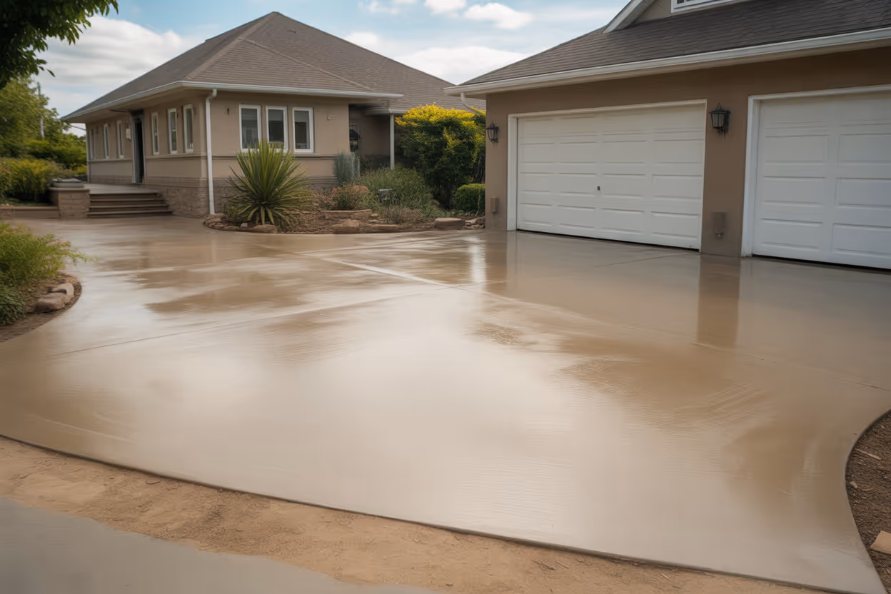 Fertiggestelltes Fundament Hamburg-Bergedorf